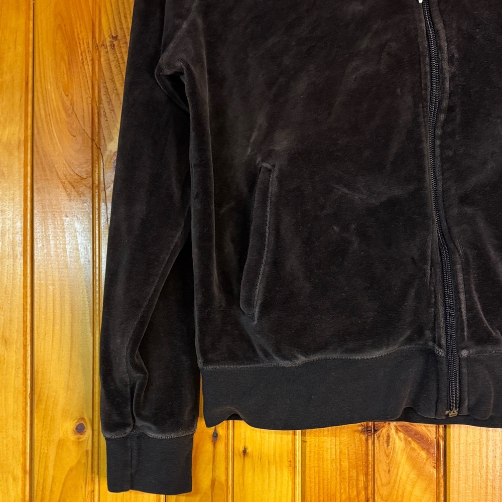 GAP Women’s Black Velour Bomber Jacket - Picture 5 of 7